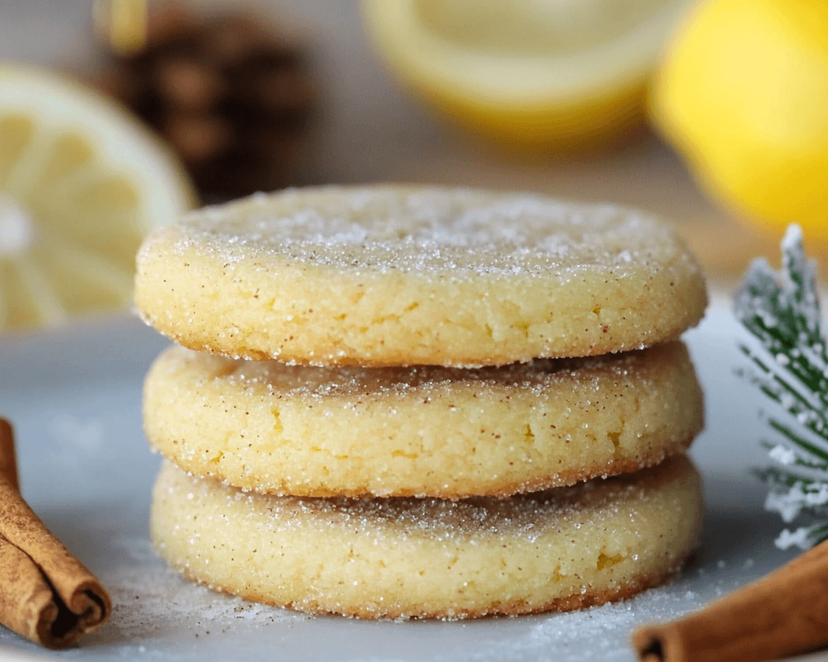 Lemon Sugar Cinnamon Cookies