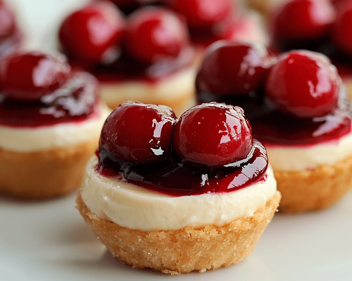 Mini Cherry Cheesecakes