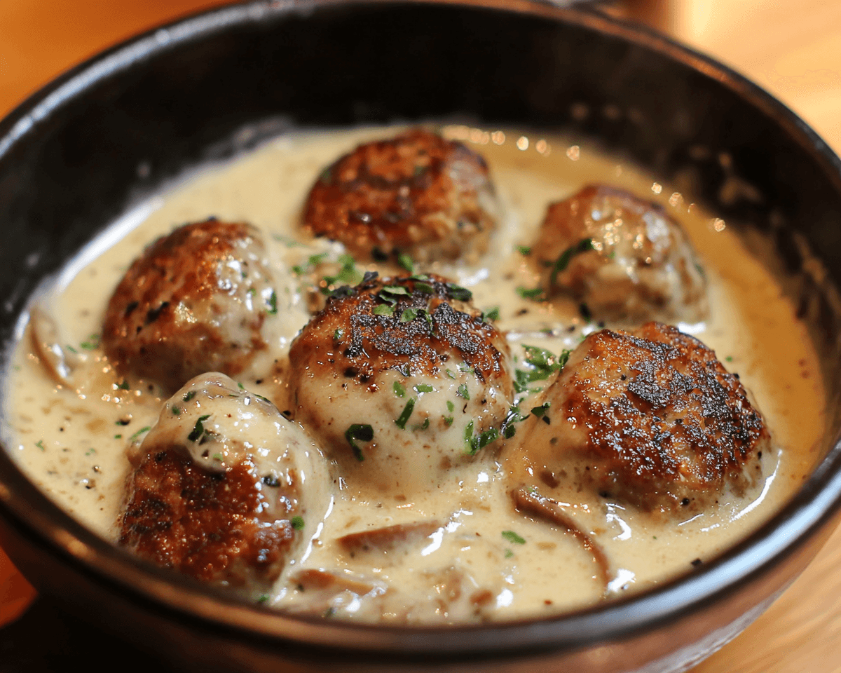 swedish meatballs with cream of mushroom soup