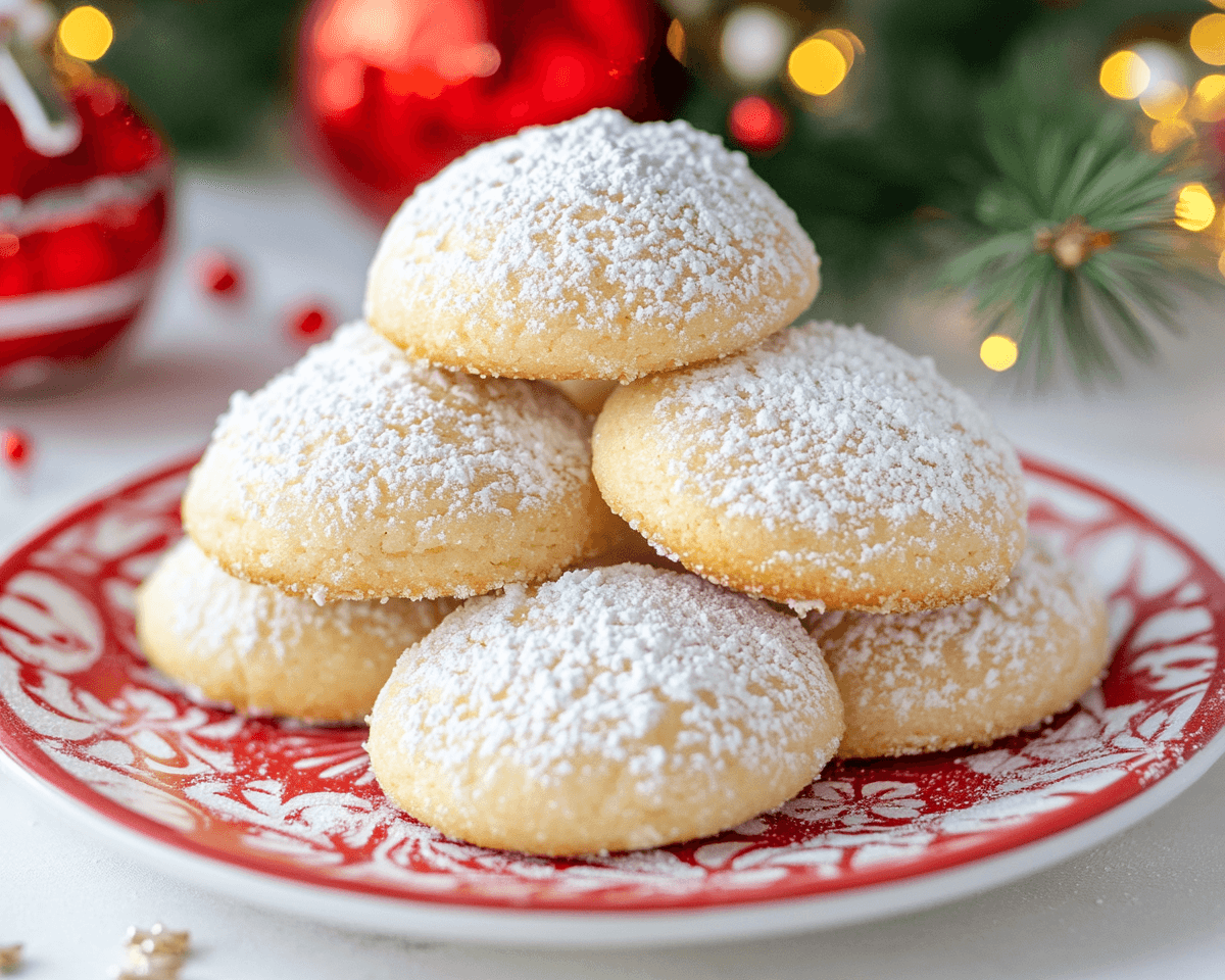 Condensed Milk Snowball Cookies