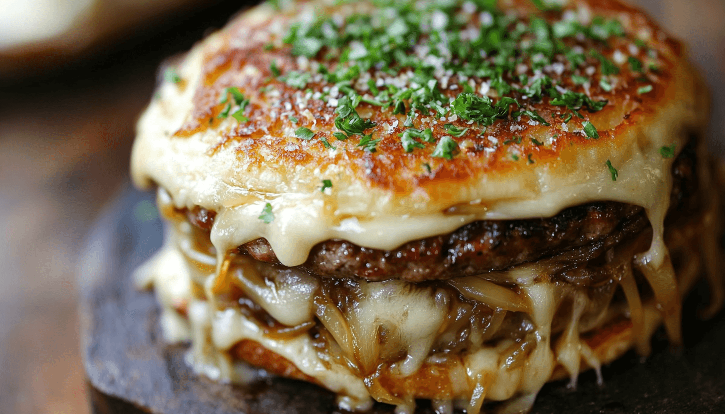 french onion soup burgers