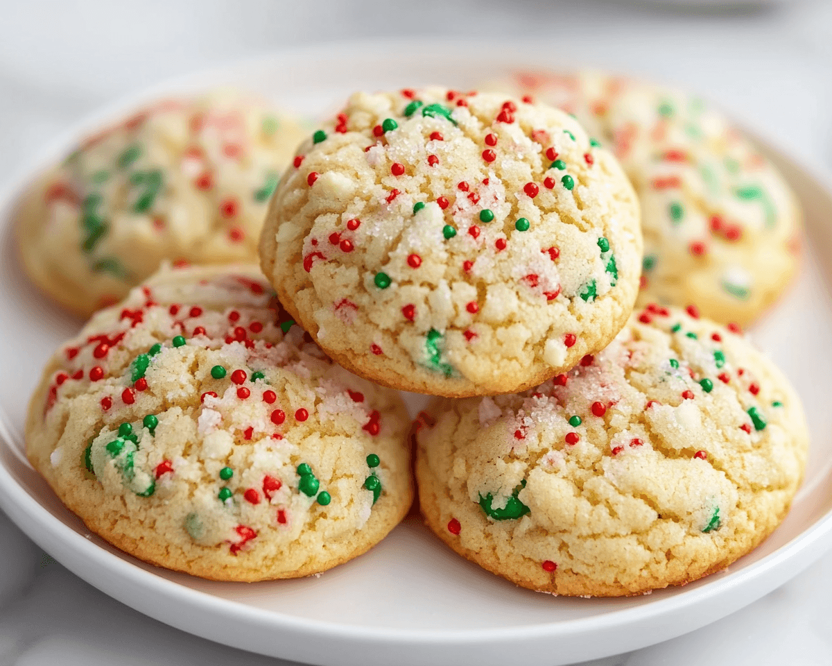 cake mix christmas cookies