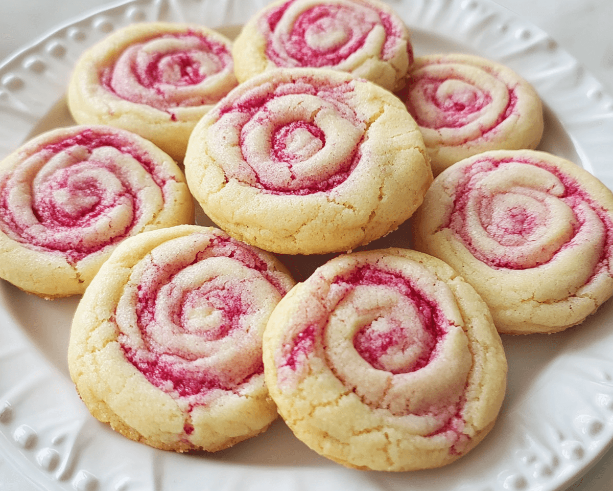 Heavenly Raspberry Lemon Swirl Cookies