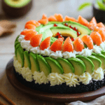 Avocado Sushi Cake